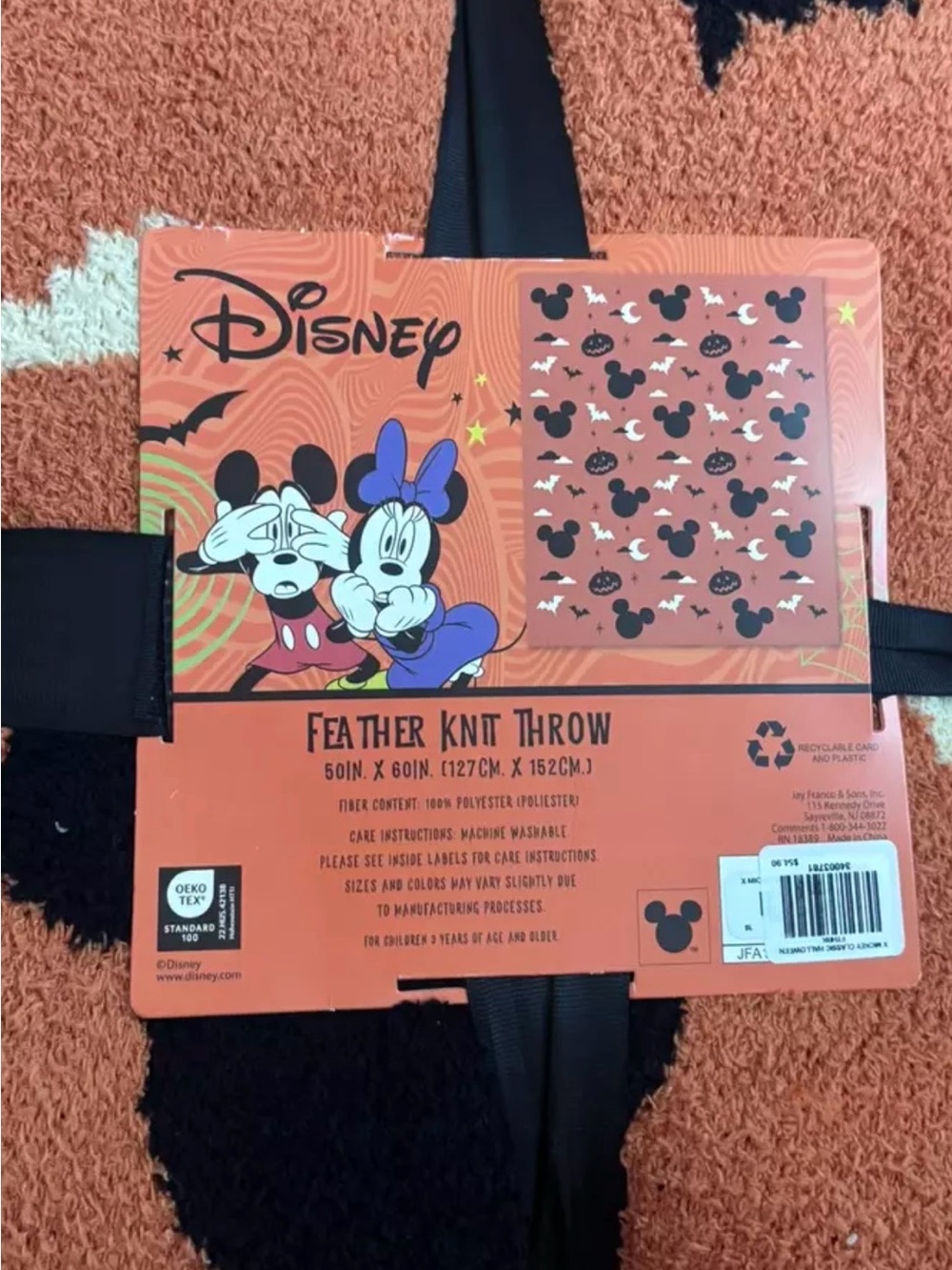 Disney Mickey & Minnie Feather Knit Throw Blanket